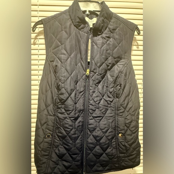 croft & barrow Jackets & Blazers - Croft & Barrow Dark Blue Quilted Vest